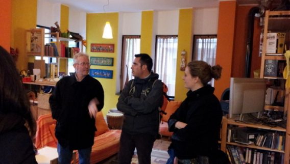 Foto dalla visita al condominio solidale di Bruzzano